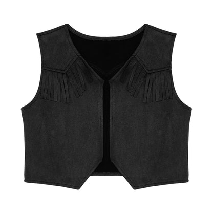 Kids Western Fringe Costume Vest