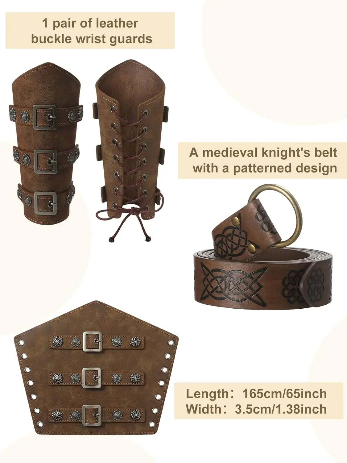 4-Piece Men’s Renaissance Pirate Costume Set