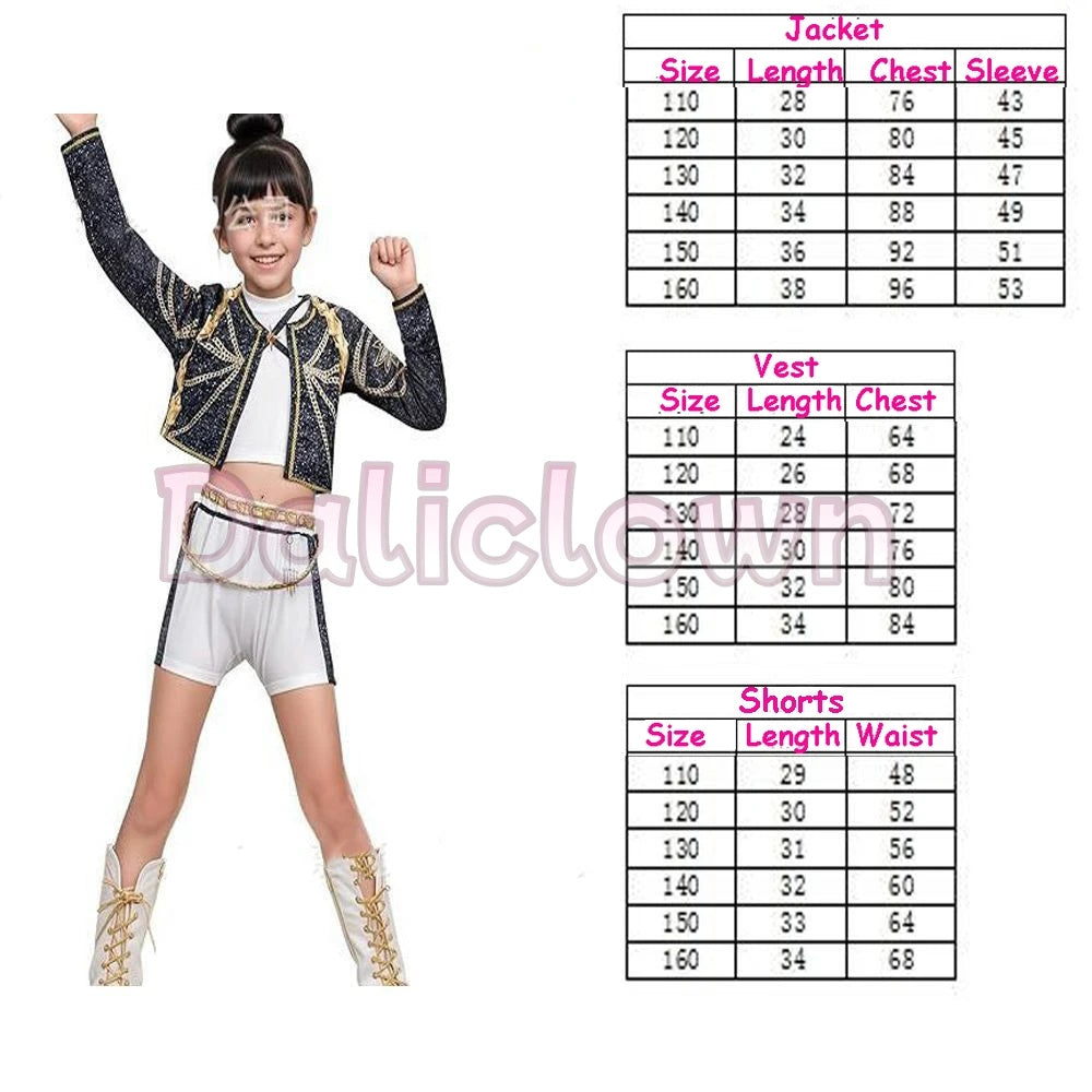 Kids K-Pop Inspired Performance Costume Sets