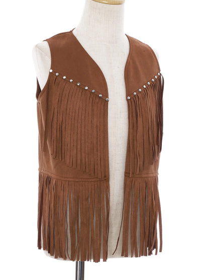 Kids Western Fringe Costume Vest