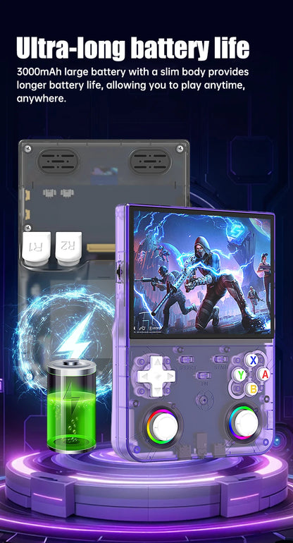 R36 Ultra X Handheld Game Console – 4.5" IPS, 64GB/128GB