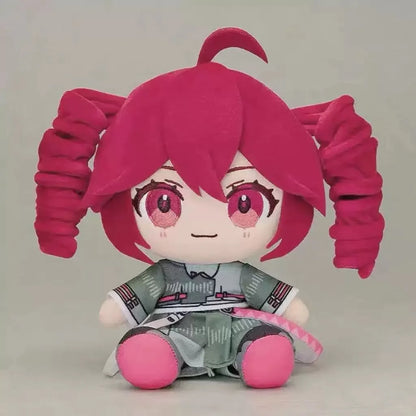Anime-Inspired Red-Haired Plush Doll