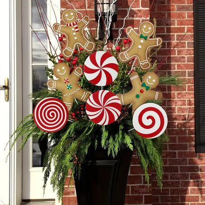 Peppermint Candy Christmas Tree Decorations – 4/8 Pack