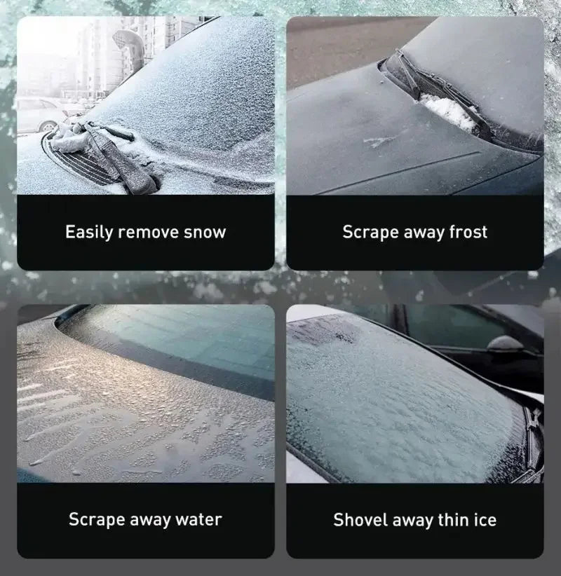 Stainless Steel Car Ice Scraper – Windshield Snow & Ice Removal
