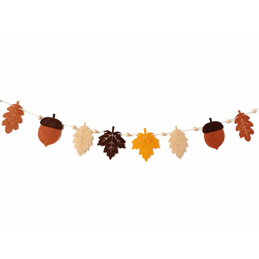 Felt Fall Garland – Seasonal Hanging Decor