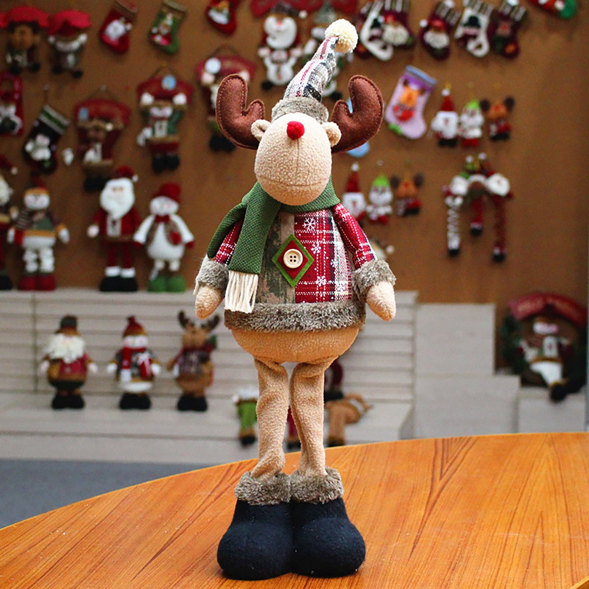 Christmas Santa, Snowman & Reindeer Shelf Sitter