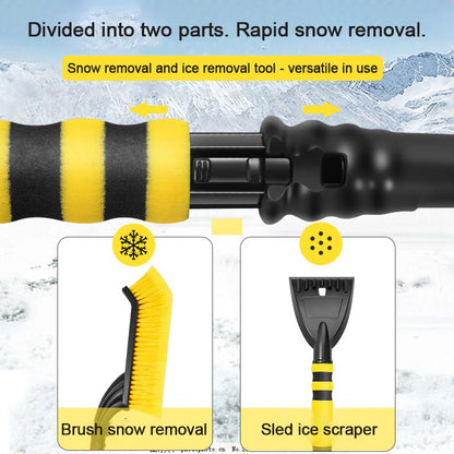Retractable Car Snow Brush & Detachable Ice Scraper