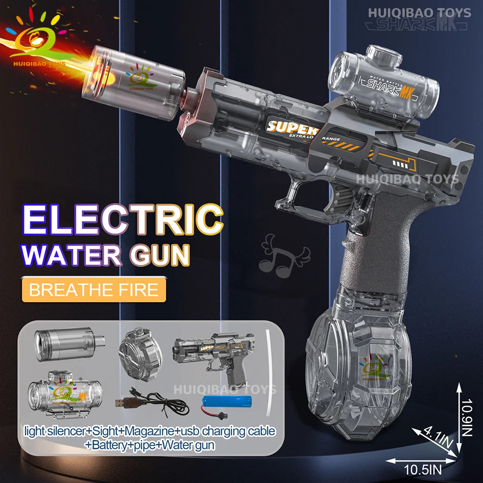 Rechargeable Electric Water Blaster with Light Effects