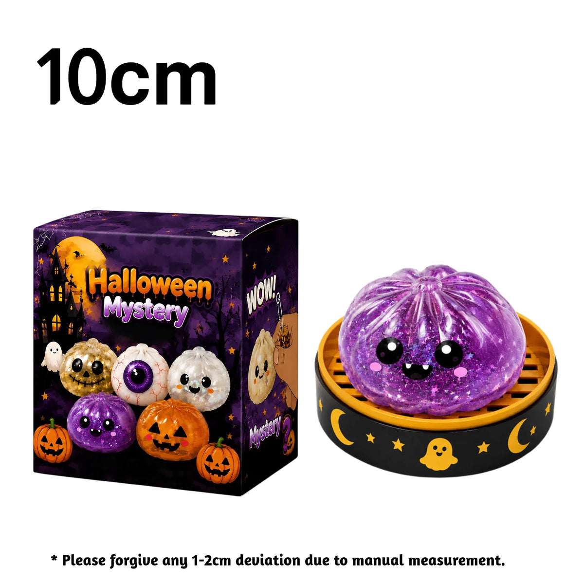 Halloween Ghost Dumpling Squishy – 5.5cm & 10cm