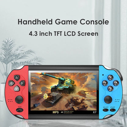 X7 Retro Handheld Game Console – 4.3", 1000 Games