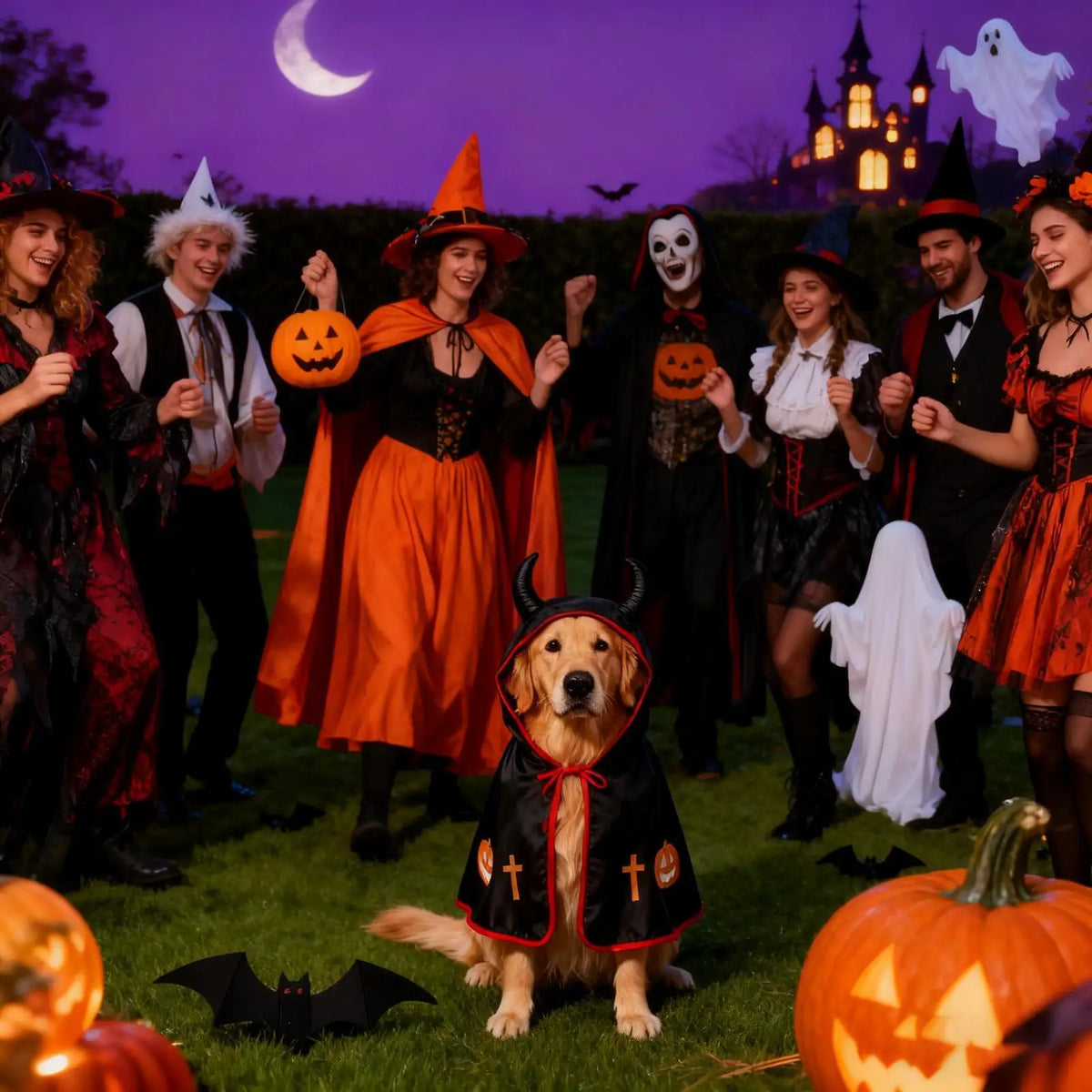 Black Halloween Pet Cloak – Dogs